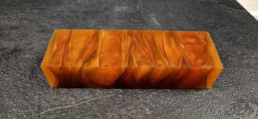 Orange Brass Mesh Stripes